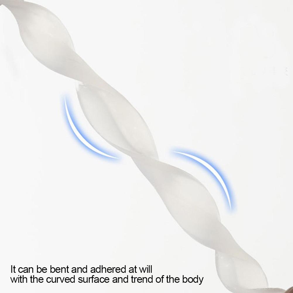 4Pcs Luminous Car Door Rearview Mirror Edge Scrape Protective Strips Guard Bumper Guards Protector Protection Universal