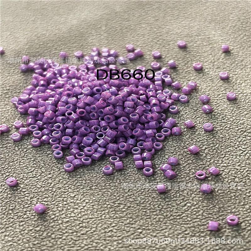 Japanese Miyuki Solid Color Beads, DIY Embroidery Material (DB651-665)