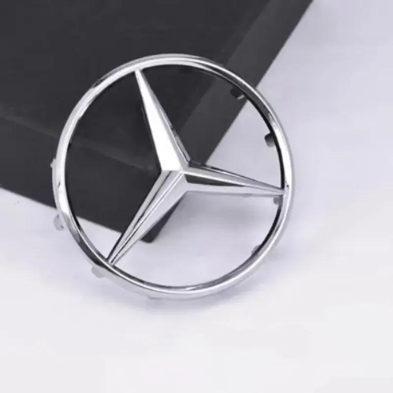 ABS52/57mm ABS 3D Hollow Logo Sticker Car Steering Wheel Center Logo Is Suitable  Mercedes-Benz AMG GLK W220 W212 W210 W204 W211
