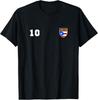 Puerto Rico Number 10 Soccer Flag Football Ricans # Ten T-Shirt Unisex T-Shirt