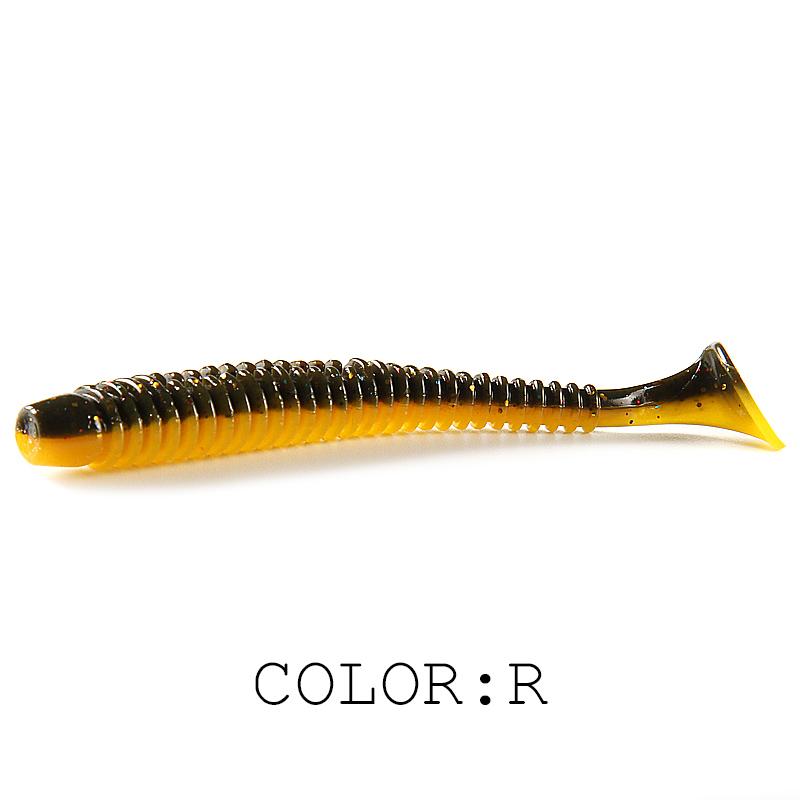 2025 HOT Impact Ring Shad Fishing Lure Soft 63mm 80mm 97mm Plastics Baits Swimbait Jigging LureBait perch Lures