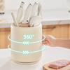Kitchen Cutter Rack And Chopstick Holder 360° Rotation Stable Storage Rack Breathable Water-Draining Multifunctional Kitchen Organizer
