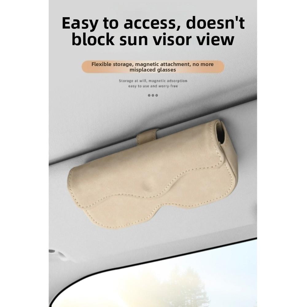 Scratch Resistant Sun Visor Glasses Clip Anti-Scratch Glasses Car Organizer Auto Storage