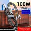 Super Fast Charging 6a Data Cable With Led Indicator For Apple Android Huawei Devices