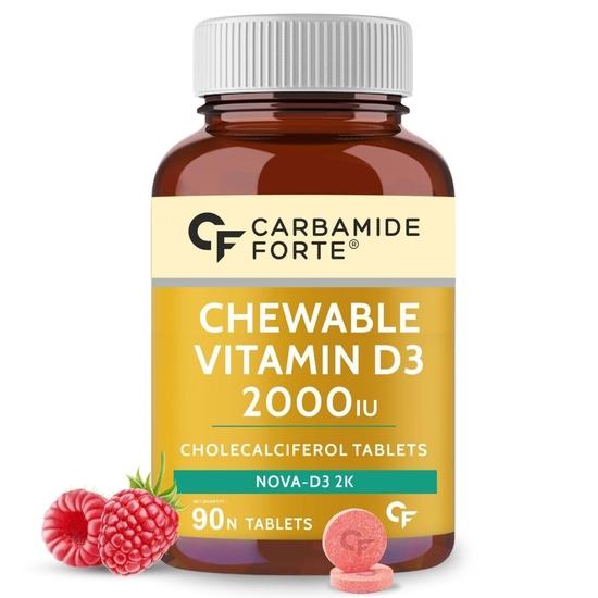 

Carbamide Forte Vitamin D3 2000IU | Vitamin D Tablets for Bone & Immune Health | Cholecalciferol | Vitamin D3 Tablets for Women & Men - 90 Tablets