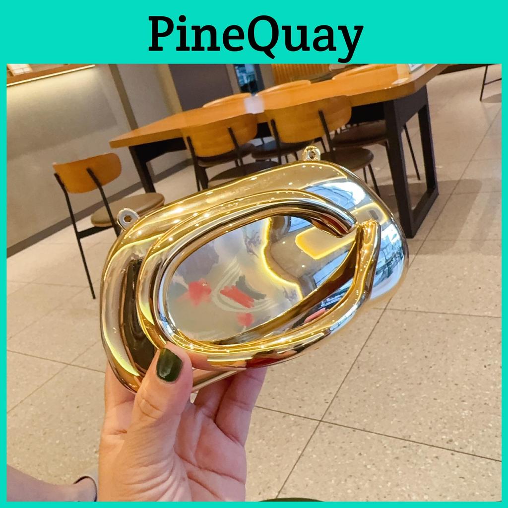 Acrylic Clutch Evening Bag With Metal Handle For Daily Wear