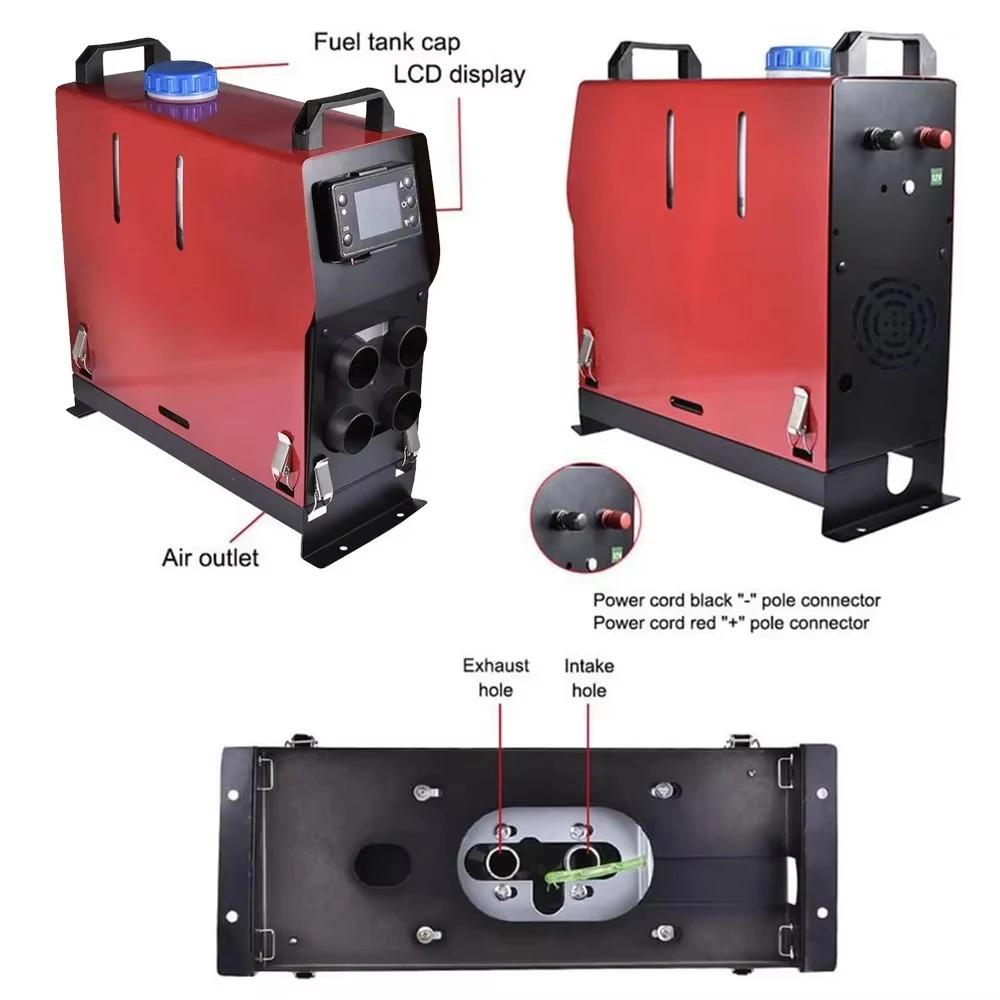 5kw Portable Air Parking Heater Integrated Machine Rapid Heating Preheat Engine With Remote Controller And Tank For Vehicle
