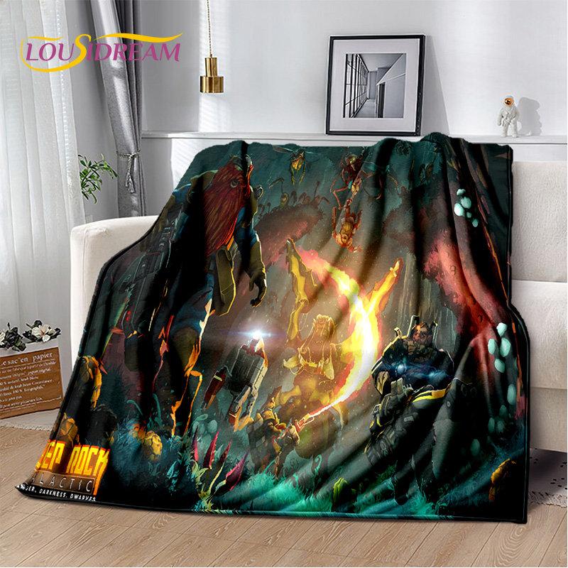 DRG Deep Rock Galactic Game Gamer Soft Plush Blanket,Flannel Blanket Throw Blanket for Living Room Bedroom Bed Sofa Picnic Cover