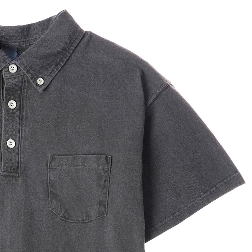 T-shirt a maniche corte Guson Polo - Nero Pigmentato