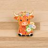 Brooch Pin, Animal Flower Design Brooch Fastener, Buckle-Type Fixing Pins, Enamel Paint Stable Buckle Pins for Backpacks And Hoods
