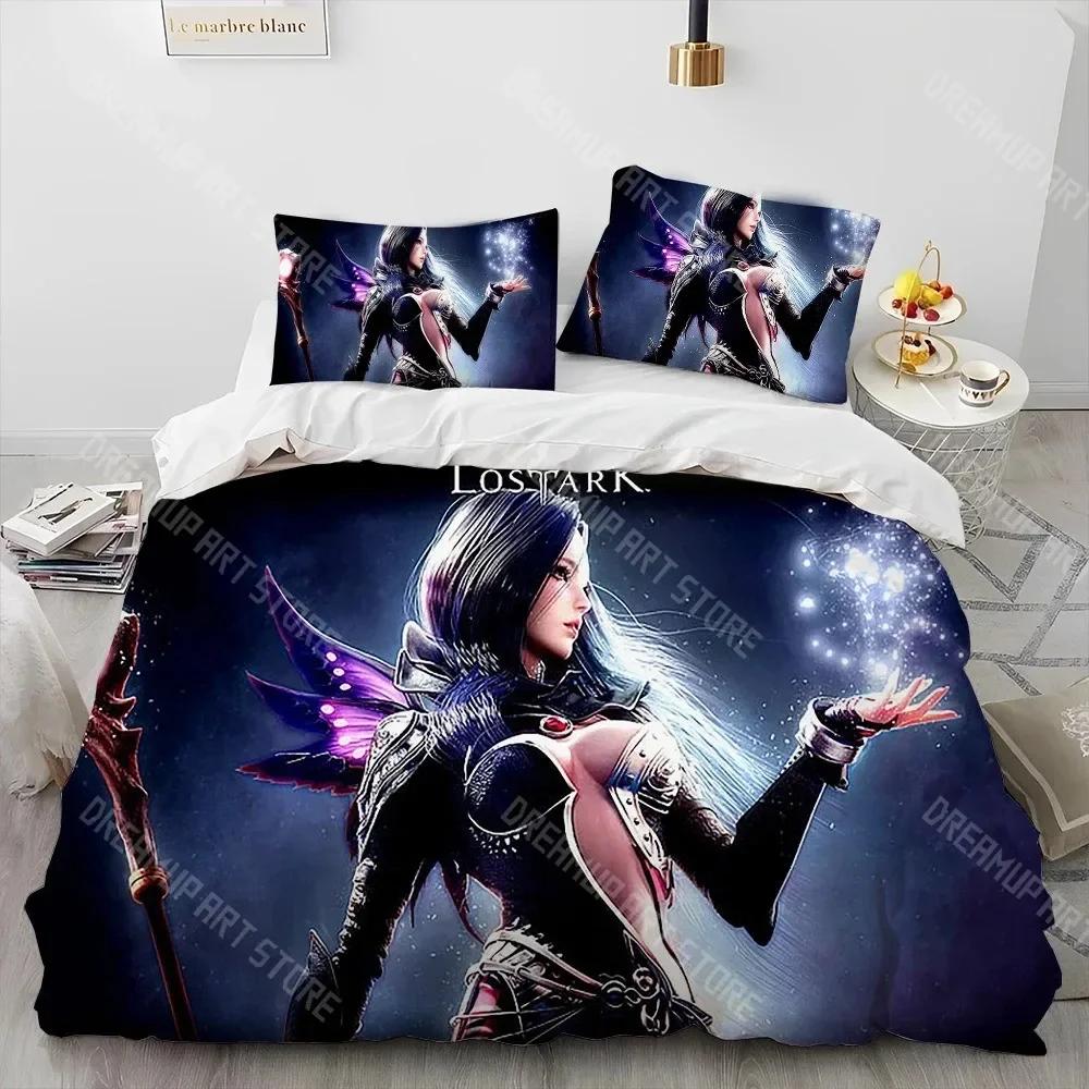 

3D Lost ARK Gamer Cartoon Comforter Постельное белье, пододеяльник, наволочка, комплект постельного белья размера «king-size» для детей EU Single 90x200cm