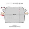 Magnetic Car Windshield Snow & Sun Cover: Dustproof, Heat-Insulating Half Sunshade