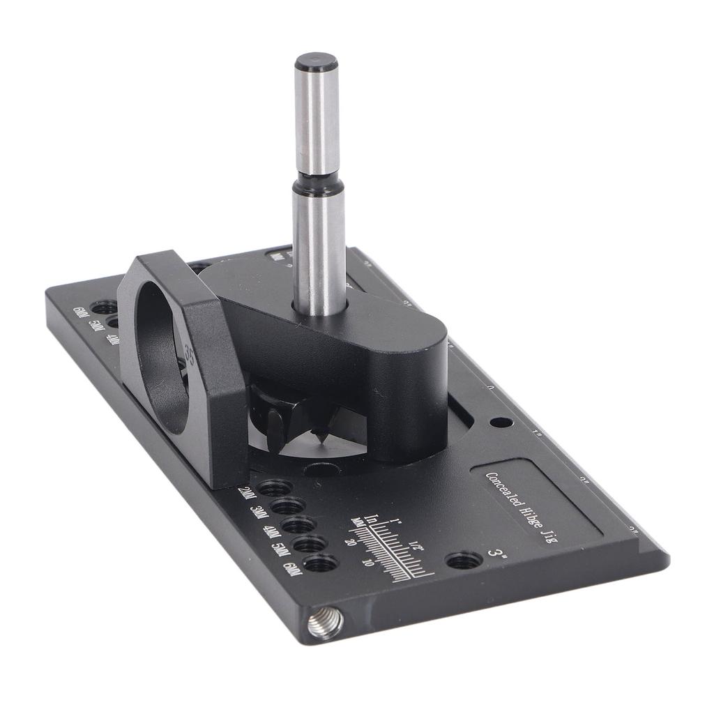 35mm Verdeckte Scharnier Jig Kit Aluminium Legierung Bohren Tiefe Einstellbar Verdeckte Tür Scharnier Jig