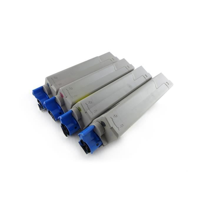 Green2Print Toner Toner-Set, 4 Kartuschen 1x 8000, 3x 6000 Seiten Passend Für OKI C612N, C612DN, C612