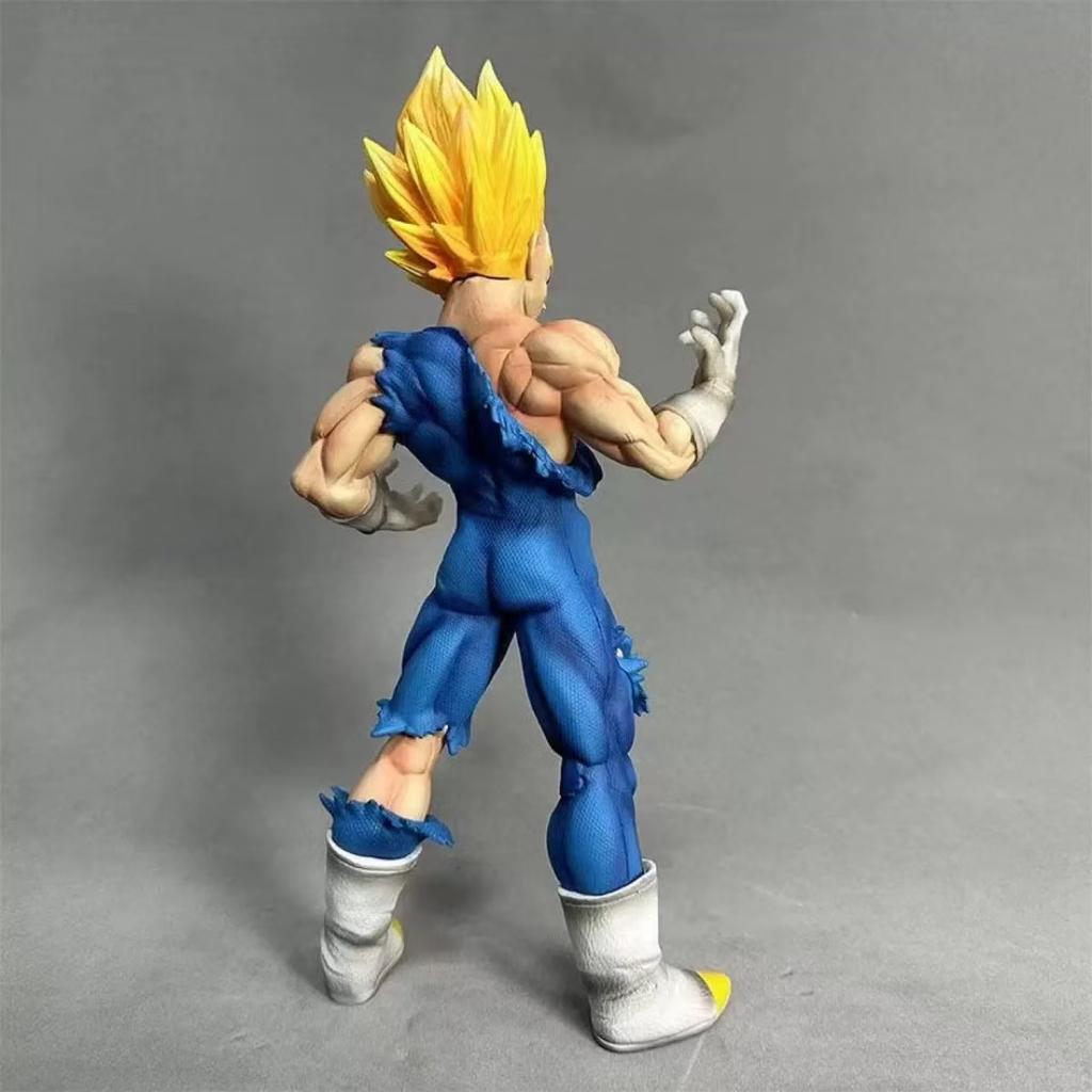 30cm Anime Dragon Ball Z Super Saiyan Demonization Battle Damage Vegeta Action Figure Model Pvc Statue Decoration Toy Gift