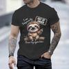 I Am Temporarily Out Of Order Lazy Sloth Tshirts Unisex Humor Graphic Tee Casual Sarcastic Animal Streetwear Ropa Hombre