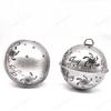 WTEMPO Silver Jingle Bells for Crafts Christmas Tree Large Hanging Bell Pendents Christmas Craft Bells Ideal for DIY Festival Home Decorations