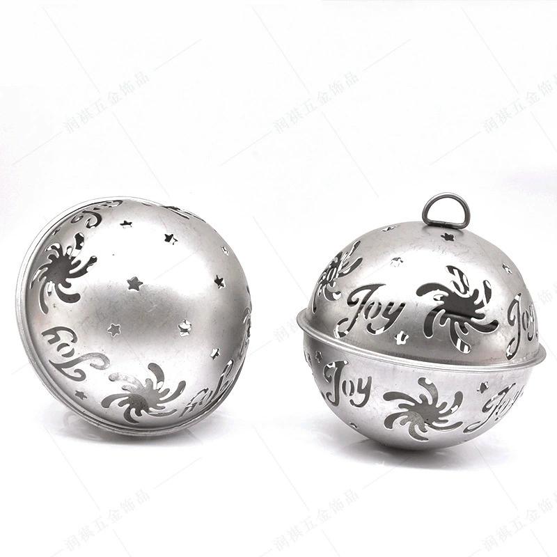 WTEMPO Silver Jingle Bells for Crafts Christmas Tree Large Hanging Bell Pendents Christmas Craft Bells Ideal for DIY Festival Home Decorations