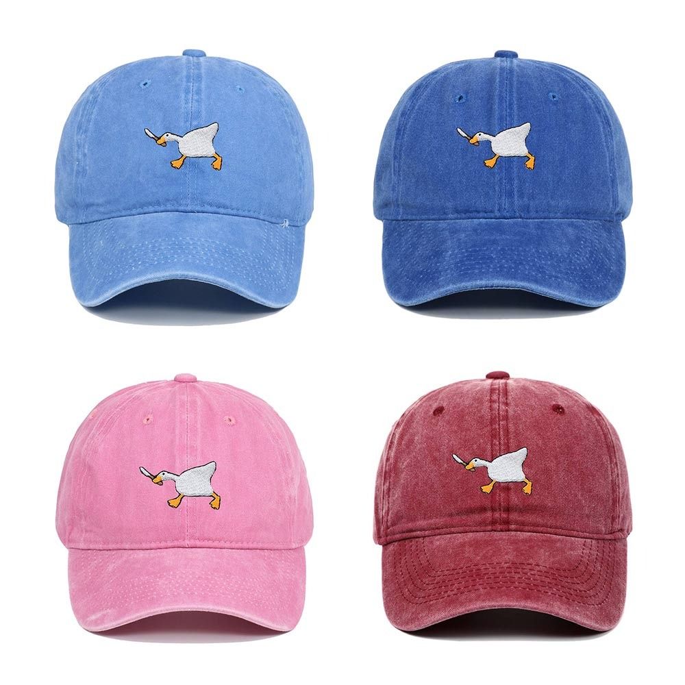 Embroidery Goose Trucker Hat Adjustable Snapback Hat Fashion Duck Tongue Hat  Men