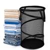 Space Saving Foldable Laundry Basket with Breathable Mesh Sides for Small Apartments Nurseries and Laundry Rooms