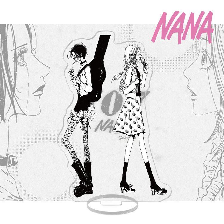 

Anime NANA Black White Manga Acrylic Stand Oosaki Nana Komatsu Hachi Okazaki Shinichi Keychain Collection Desk Display Ornament 15 cm