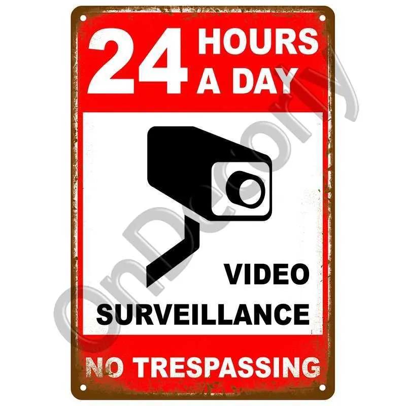 Retro Dangerous Tin Sign Home Wall Decoration Used For Bar Painting Retro Warning Metal Sign Plaque Cafe Club Man Cave Pubs Art Poster