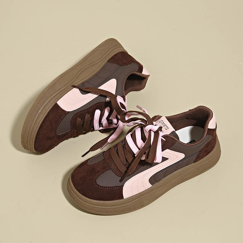 

Women s Casual Shoes, Training Shoes, Double Laces, Thick Sole, Versatile, Classic School-style, Sporty Trendy Shoes 36