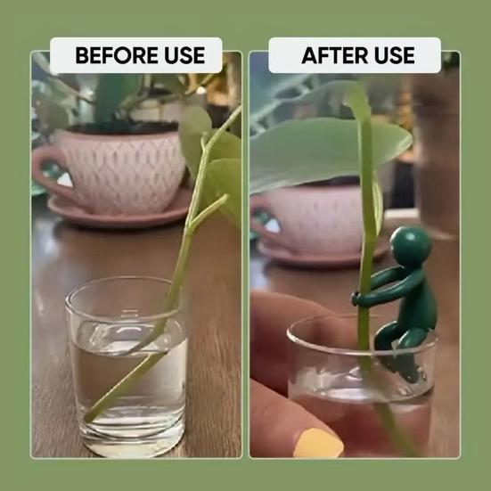 Plant Stand Hydroponic Plants Pothos Ivy Lucky Bamboo Succulents Cartoon Holder with Clamp Design Indoor Garden Decor
