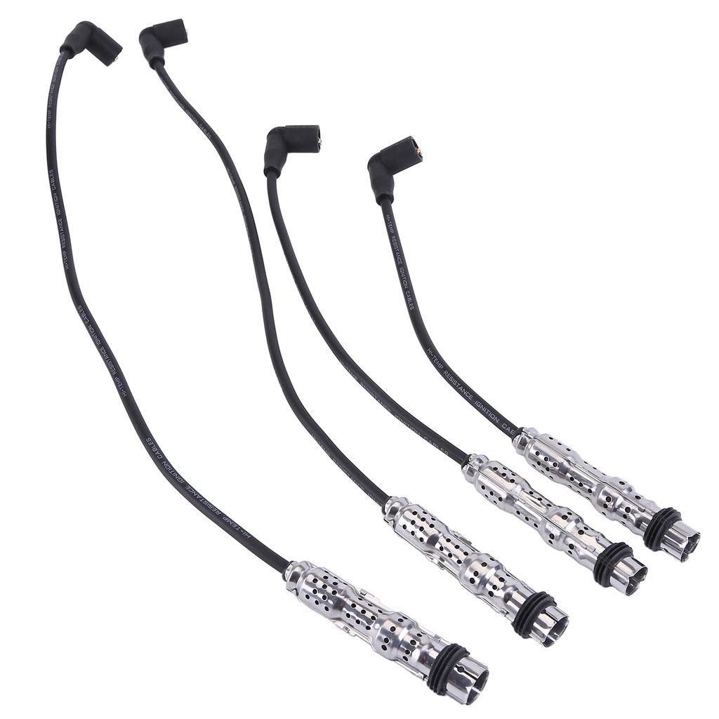 4Pcs Ignition Cable Set Compatible for Golf 6 Polo 5 T-iguan A1 A3 1.2 Replaces 03F905409B 03F905409C