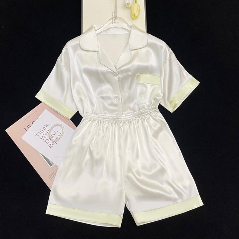 Premium Summer Small Fresh Short-Sleeved Shorts Sweet And Cute Loungewear Student Dormitory Suit Can Be Worn Outside