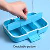 Yousheng Pill Box 9 Compartments Moisture-proof Large Capacity Transparent Design Pill Organizer for Home Travel
