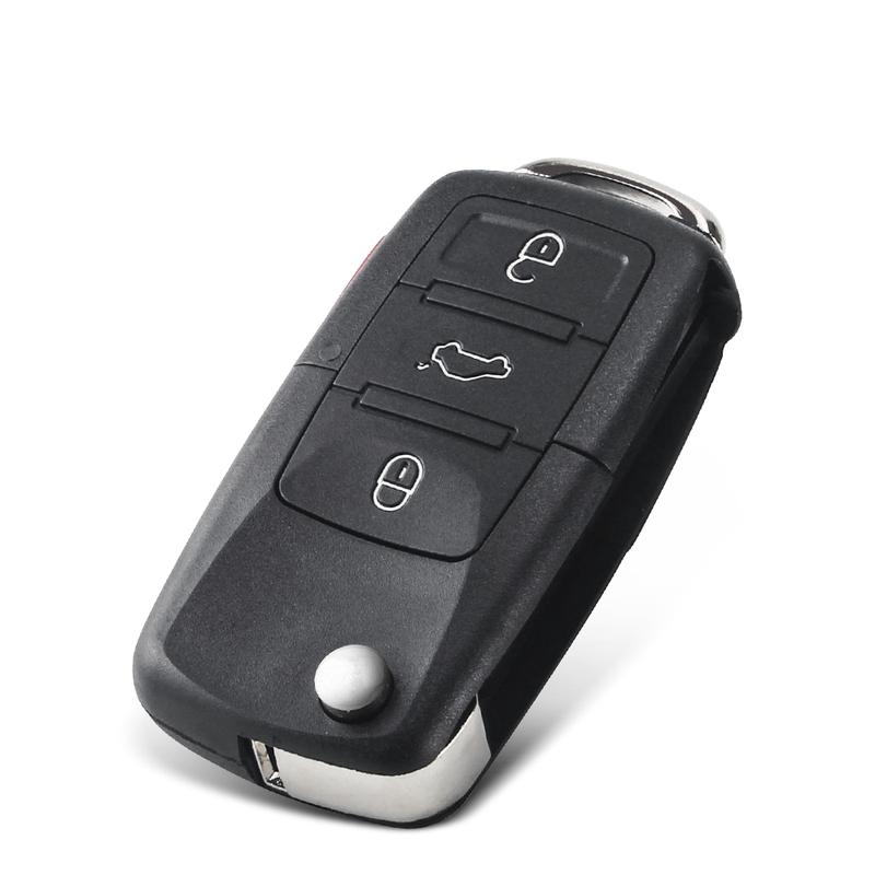 KEYYOU 3+1 4 Buttons Remote Flip Switchblade Key Shell Replacement Key Case Cover For VW Volkswagen Golf Polo MK4 Touran Bora