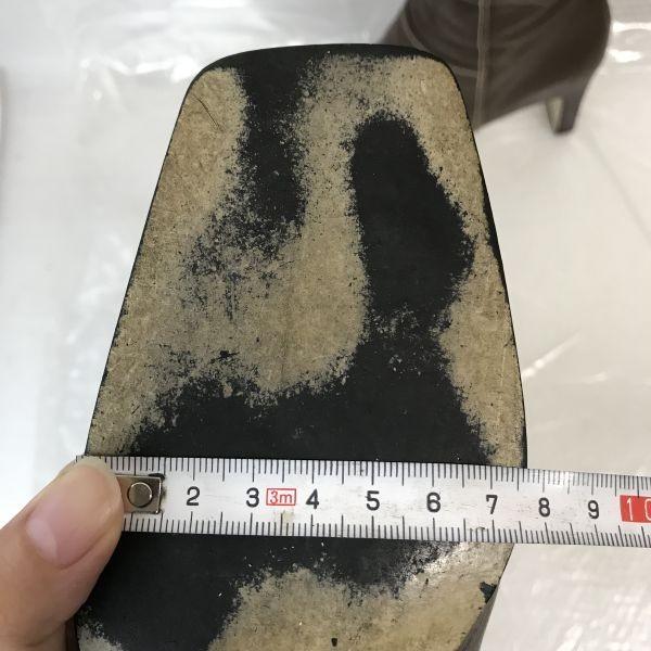 BALENCIAGA Genuine Leather Long Boots Women 35.5 22.5-23cm Brown Made in Japan(USED)