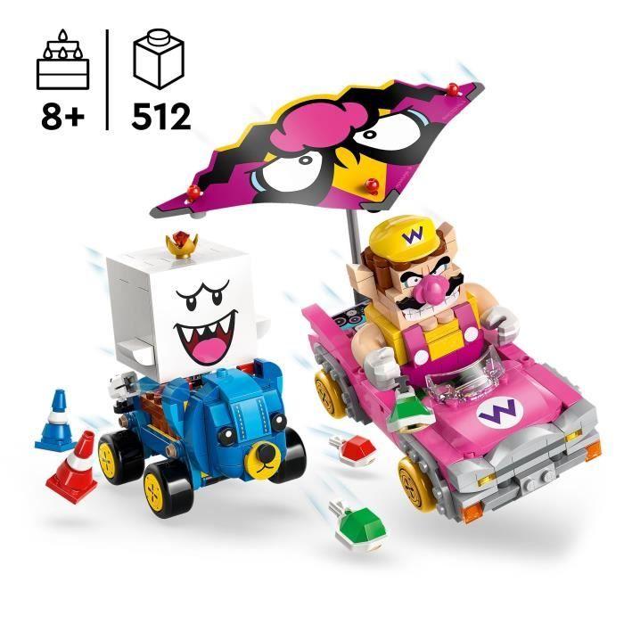 LEGO Super Mario 72038 Mario Kart – Wario et Roi Boo - Jeu de Construction dès 8 ans