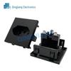 20A Brazilian Standard 3-Hole AC Power Socket, 45x45mm, Industrial-Grade