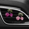 Rhinestone Cherry Car Vent Perfume Clip – Fruit-Scented Air Freshener & Interior Ornament