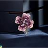 Stylish retro crystal four-leaf clover corsage temperament fashionable and versatile exquisite chic light luxury brooch St. Patrick's