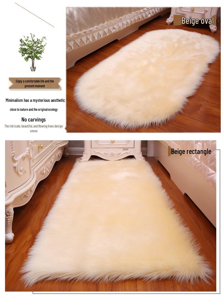 Australian Imitation Wool Long Pile Rug for Living Room, Bedroom, or Bay Window