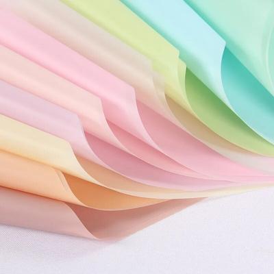 20 stücke 58*58 cm Koreanische Blume Geschenkpapier Monochrome Wasserdichte Geschenkpapier Floristen Materialien Sammelalbum Papier