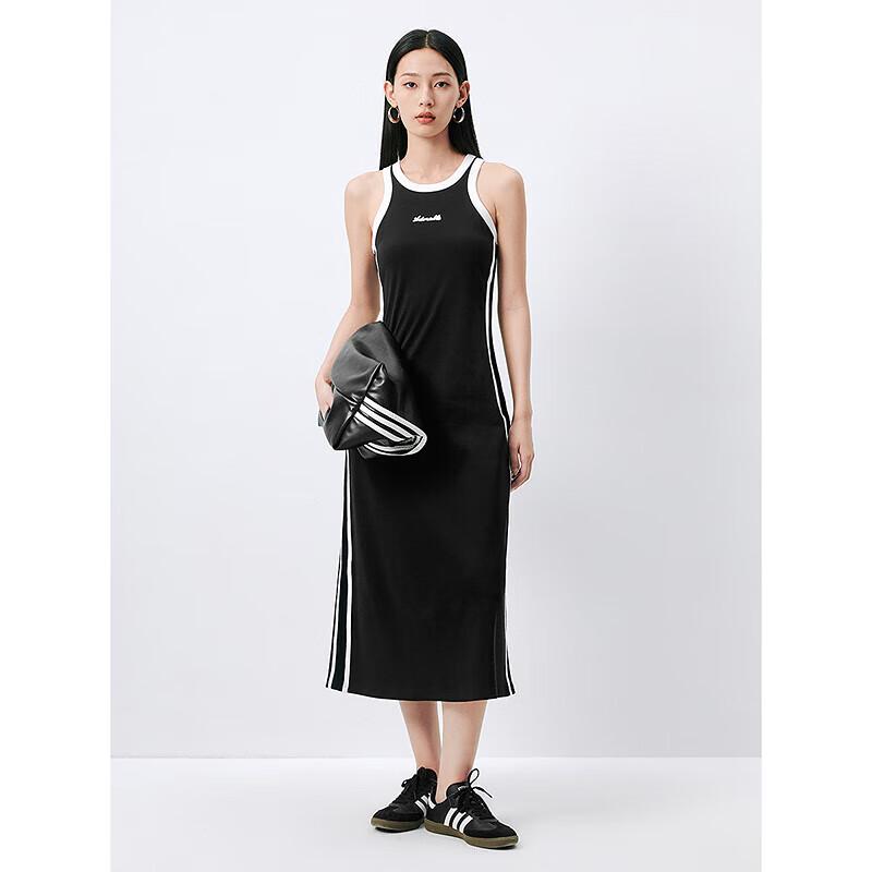 

Peacebird Women s Sporty Sleeveless Color-Block Maxi Dress S