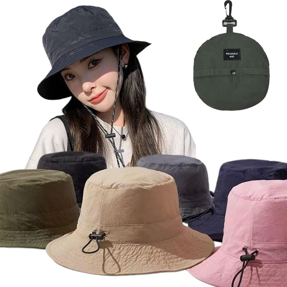 Foldable Fisherman's Hat Lightweight Quick-Drying Unisex Large Brim for Breathable Sun Protection for Outdoor Hiking Fishing