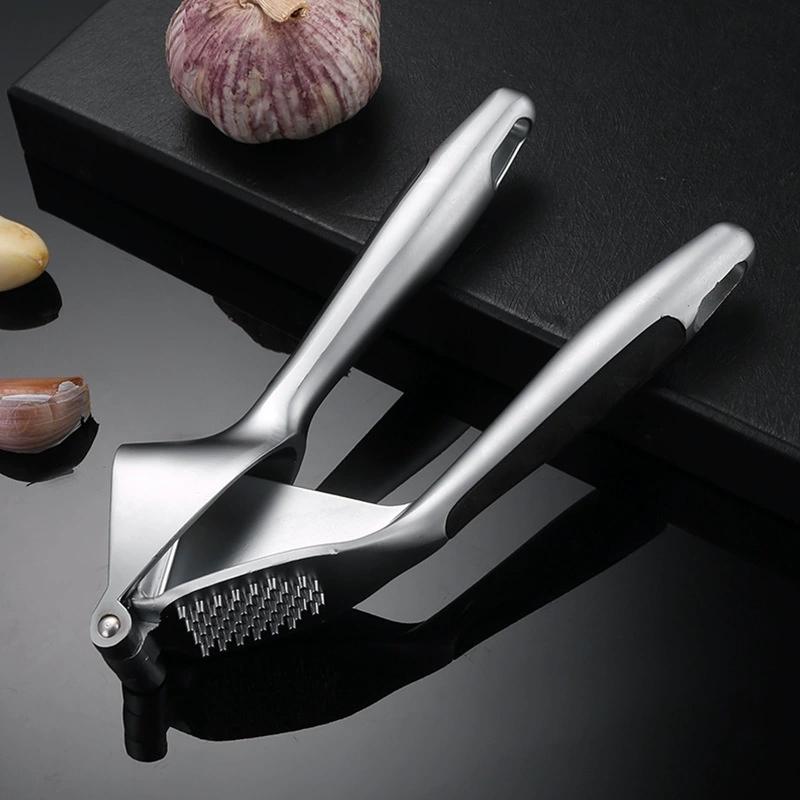 Garlic Press Easy To Squeeze And Clean With Soft Easy Squeeze Ergonomic Handle Zinc Alloy Garlic Mincer Crusher