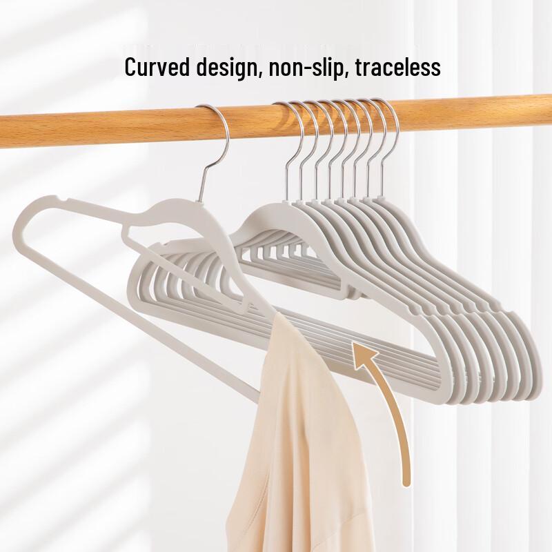 Premium Non-Slip Wardrobe Hangers (10-Pack)