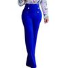 Pantaloni Casual Donna Autunno/Inverno 2026 Colore Unico Bottoni Micro-Svasati
