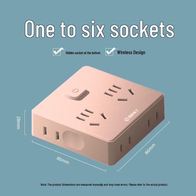 86 Type Wireless Multi-function Socket Adapter Panel Converter