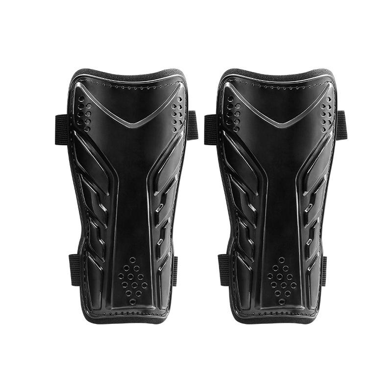 Pro Football Shin Guards with Double Straps & EVA Padding - Anti-Collision Velcro Design
