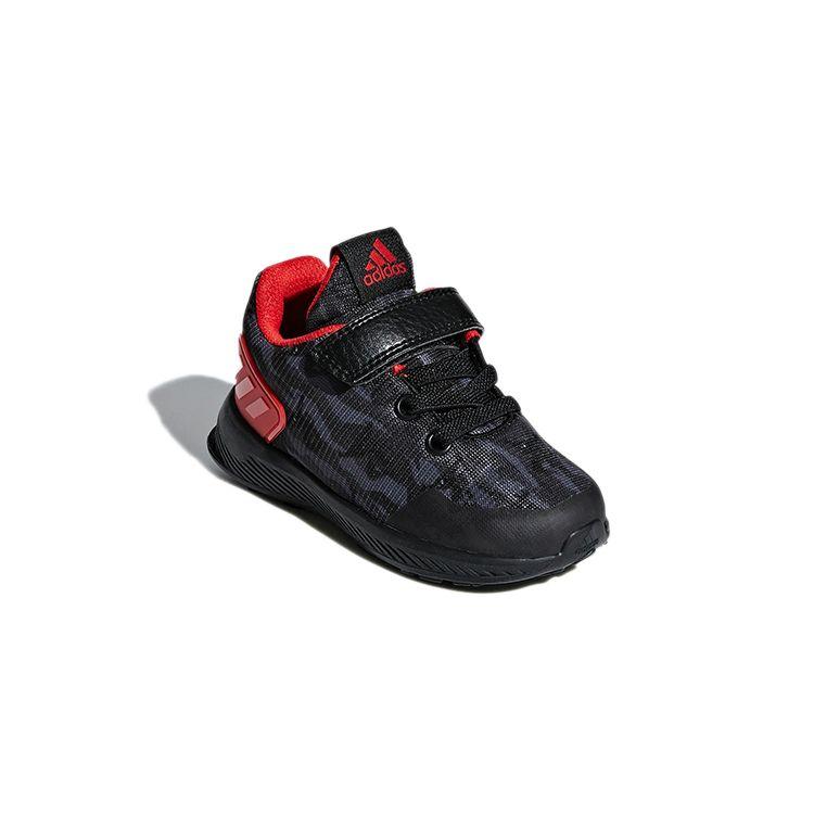 adidas Marvel x RapidaRun EL I Spider-Man Baby Sneakers Black Core-Black Active-Red D97096