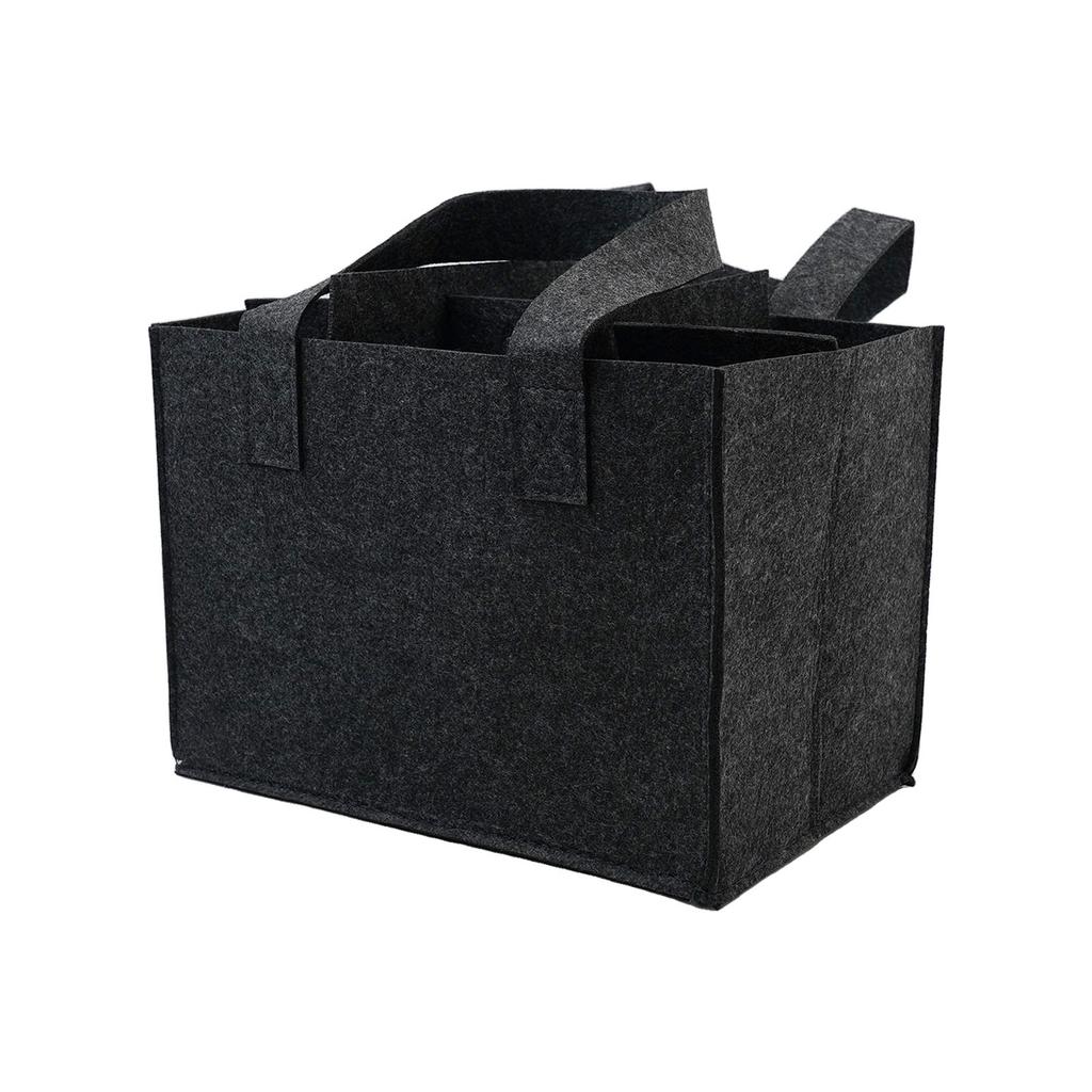 Herren Bierflaschen-Träger für 6 Flaschen Filztasche Farbe Grau Praktisch und Umweltfreundlich Perfekt für Picknicks und Outdoor-Veranstaltungen