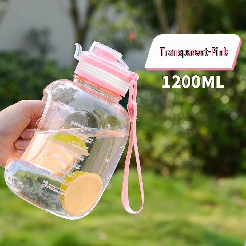 

Gradient Large Capacity Leakproof Water Bottle - Fitness & Sports Cup, Portable Big Belly Design .