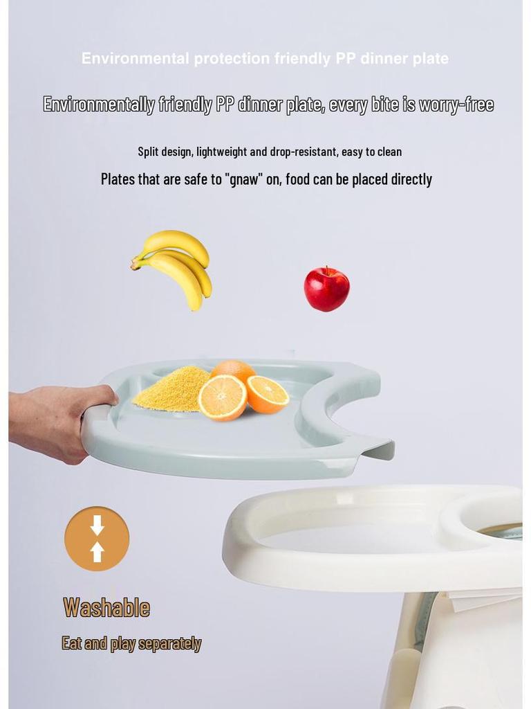 Adjustable Multifunctional Portable Baby High Chair for Feeding and Learning